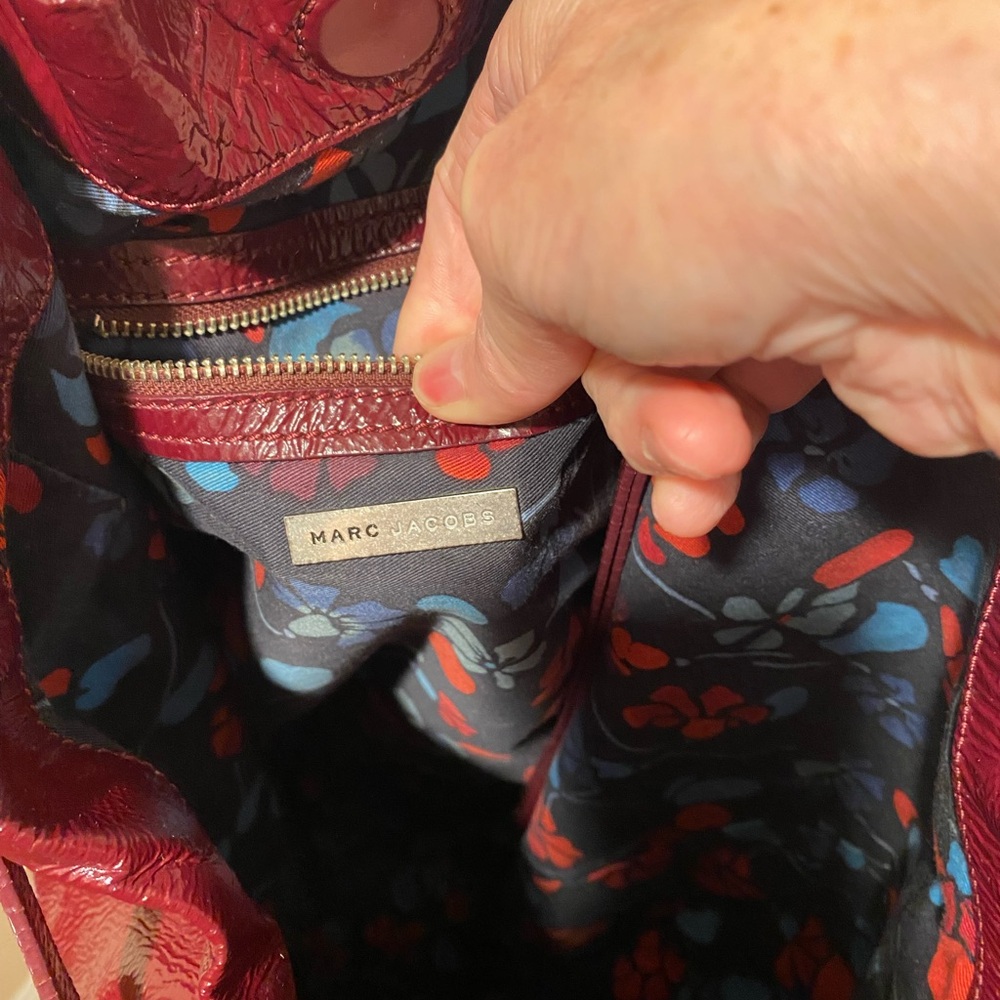 Marc Jacobs Burgundy Leather overnight/Backpack tote - Picture 7 of 10